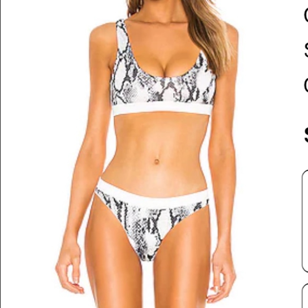 Superdown snake print bikini XL top/medium bottom